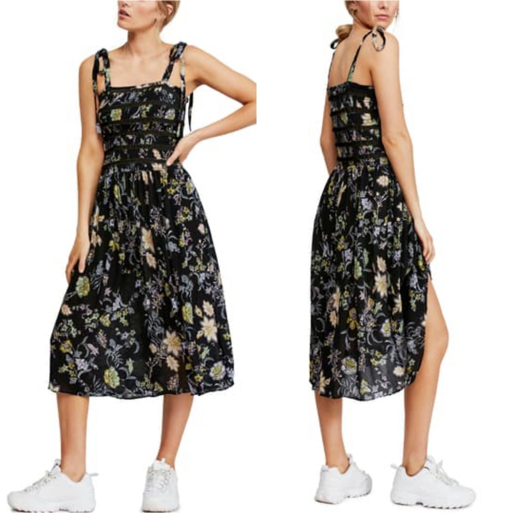 NWT Free People Isla Floral Midi Sundress